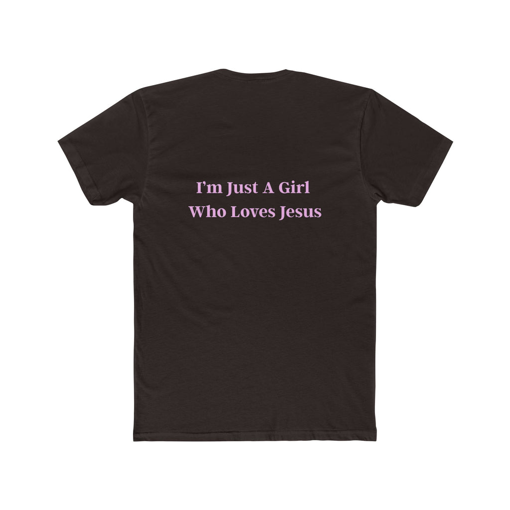 I'm Just A Girl Who Loves Jesus Unisex Cotton Crew Tee